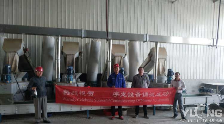 湖北安陆大型谷壳颗粒生产线